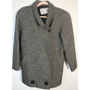Vintage Fleet Street  Wool -blend Coat   A Style  Popular 1980 A 1990